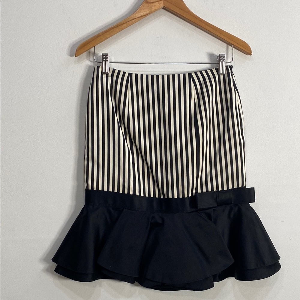 Vtg Ralph Lauren Collection Tuxedo Mini Skirt Rare Purple Label